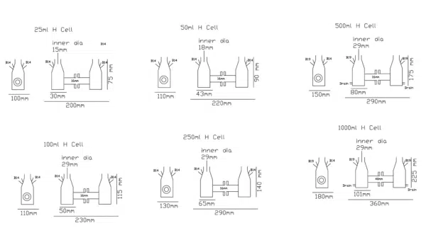BASi Fully Equipped H-Cell Kit